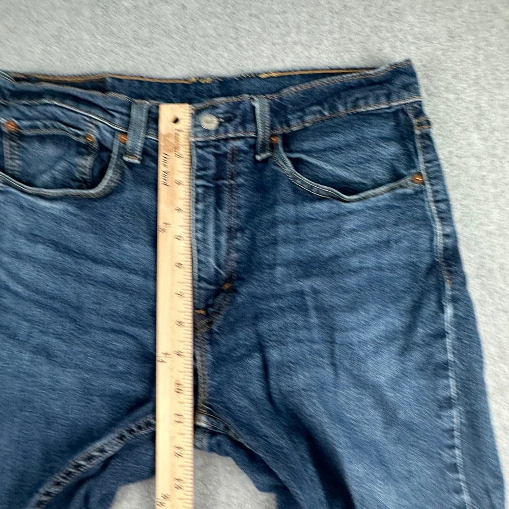 Levi's Jeans Mens 33 502 Regular Taper Blue Stretch Denim Pants